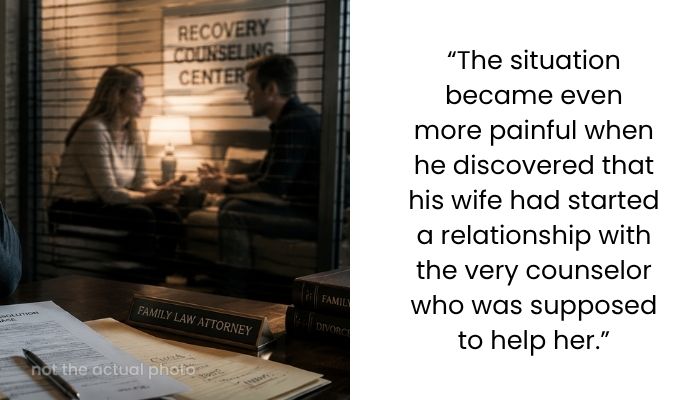 Divorce Battle Turns After Husband Exposes Wife’s Affair With Her Addiction Counselor