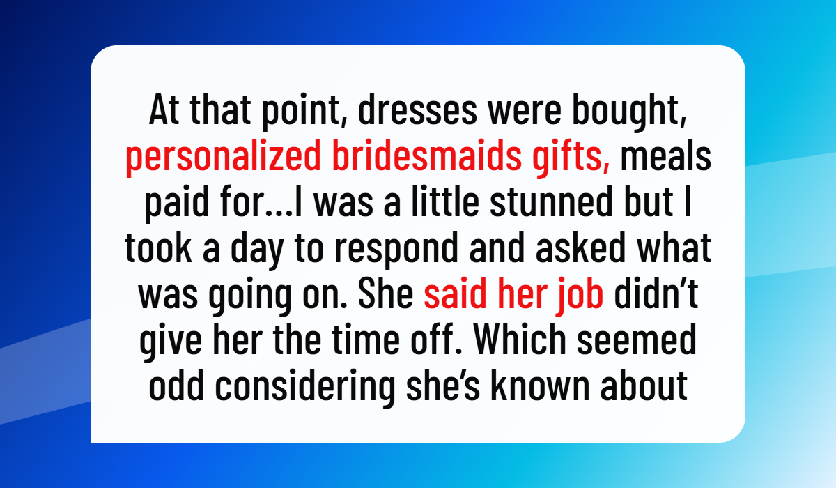 Bridesmaid Quits Wedding Five Days Before Ceremony After Giving Confusing Reason