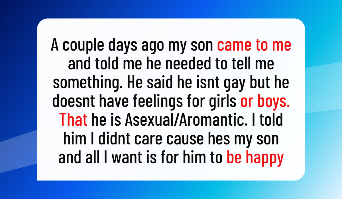 Father Confronts His Wife After Their 17-Year-Old Son Reveals Why He Doesn't Want to Date Anyone